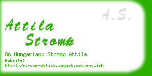 attila stromp business card